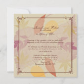 Invitation Rustic Fall quitte Anniversaire (Devant)