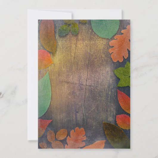 Invitation Rustic Fall quitte Mason Jar String Mariage (Dos)