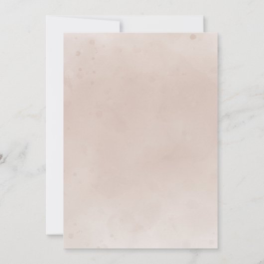 Invitation Rustic Fall Terracotta Florals Mariage (Dos)