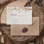 Invitation Rustic Fall Tree Inséparables Mariage vintage