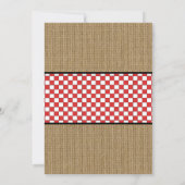 Invitation Rustic Family Baby Q Douche (Dos)