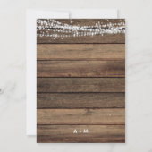 Invitation Rustic Farmhouse Baby's Breath Jar Mariage (Dos)