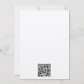 Invitation Rustic Farmhouse Barn Script QR code Fête des mari (Dos)