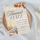 Invitation Rustic Flannels & Fizz Automne Anniversaire