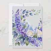 Invitation Rustic Floral Blue Baby in Bloom Boy Baby Shower (Dos)