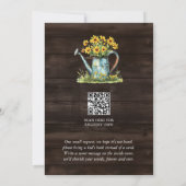 Invitation Rustic Floral Watering Can Baby Girl Shower (Dos)