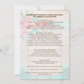 Invitation Rustic Floral & Wood Elegant Bachelorette Weekend  (Dos)