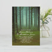Invitation Rustic Forest Magique Woods Mariage campagnard d'a (Debout devant)