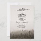 Invitation Rustic Forest Misty Landscape (Devant)