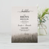 Invitation Rustic Forest Misty Landscape (Debout devant)