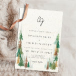 Invitation Rustic Forest & Mountains Monogram Mariage<br><div class="desc">Faire-part de mariage Monogramme Rustique Forêt & Montagnes</div>