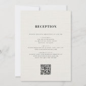 Invitation Rustic Forest Mountains QR Code Wedding  (Dos)