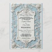 Invitation Rustic French Country Shabby Chic Floral Wedding (Devant)