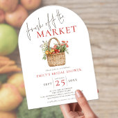 Invitation Rustic Fresh off Market Fête des mariées Arch