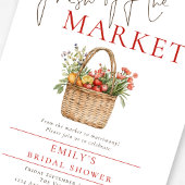 Invitation Rustic Fresh off the Market Fête des mariées