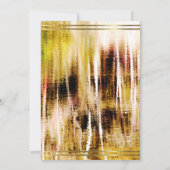 Invitation Rustic Gold Frame Surprise Dîner d'anniversaire 30 (Dos)