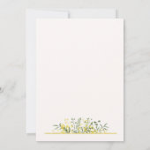 Invitation Rustic Golden Frame Wildflower on Way  Baby Shower (Dos)