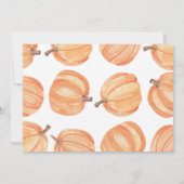 Invitation Rustic Graduation Party Citrouille aquarelle photo (Dos)