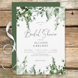 Invitation Rustic Green Ivy & Sage Fête des mariées<br><div class="desc">Cette invitation à la douche nuptiale est simple,  élégante et romantique,  avec ses simples chutes verdoyantes de lierre vert foncé et sauge. Créé par Simply Farmhouse Press.</div>
