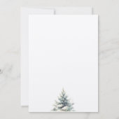 Invitation Rustic Green Pine Tree Snow Save The Date Outdoor (Dos)