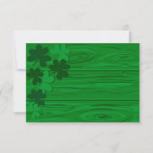 Invitation Rustic Green Wood St. Patrick’s Day Party  (Dos)