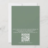Invitation Rustic Greenery Elegant Modern QR Code Wedding (Dos)