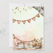 Invitation Rustic Happy Friendsgiving Citrouille (Dos)