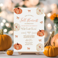 Rustic Harvest Citrouille Party Automne Fest Commu