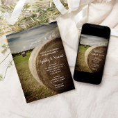 Invitation Rustic Hay Bales Ranch