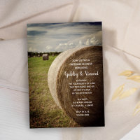 Rustic Hay Bales Wedding shower de Ranch