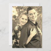 Invitation Rustic Heureux Jamais après Photo Kraft Fiançaille (Dos)