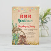 Invitation Rustic Hoedown Party Western Boots Christmas (Debout devant)