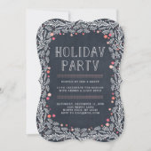 Invitation Rustic Holiday Party (Devant)