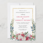 Invitation Rustic Holly Berries (Devant)