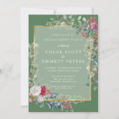 Invitation Rustic Holly Berries (Devant)