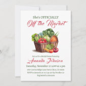 Invitation Rustic Hors du marché Fête des mariées agricole (Devant)