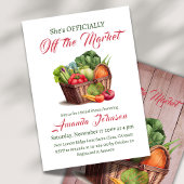 Invitation Rustic Hors du marché Fête des mariées agricole