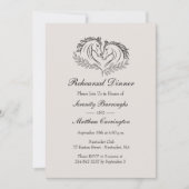 Invitation Rustic Horse Country Western Mariage Rehearsal (Devant)