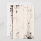 Invitation Rustic Ivory Grange Wood Graduation Photo Party (Dos)