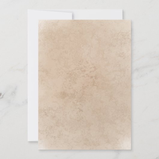 Invitation Rustic Ivory White Rose 100e fête d'anniversaire (Dos)