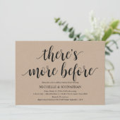 Invitation Rustic Kraft Mariage Dîner de répétition Invitatio (Debout devant)