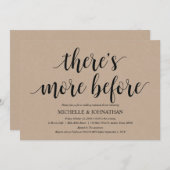 Invitation Rustic Kraft Mariage Dîner de répétition Invitatio (Devant / Derrière)