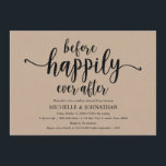 Invitation Rustic Kraft Mariage Dîner de répétition Invitatio<br><div class="desc">Planifier un dîner de répétition mariage avec la future mariée et la future Groom,  avant leur grande journée? Invitation les invités avec cette Rustique Mariage Rehearsal Dinner Invitation Card. Ajoutez les détails de votre dîner de répétition dans la police noire correspondante / lettrage. #TeeshaDerrick</div>