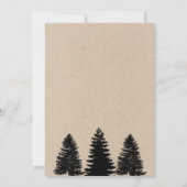 Invitation Rustic Kraft Mountains Camping Réunion familiale (Dos)