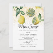 Invitation Rustic Lemon Bridal Showback (Devant)