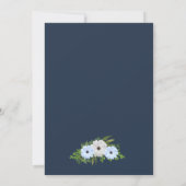Invitation Rustic Light Blue and White Floral Quinceañera  (Dos)