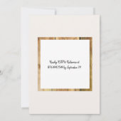 Invitation Rustic Lights Jardin Surprise fête d'anniversaire (Dos)