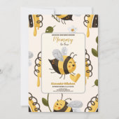 Invitation Rustic Mama to Bee Baby shower (Devant)