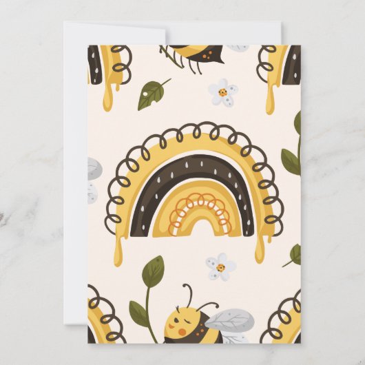 Invitation Rustic Mama to Bee Baby shower (Dos)