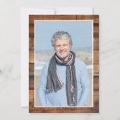 Invitation Rustic Man Myth Legend Photo 65th Birthday (Dos)